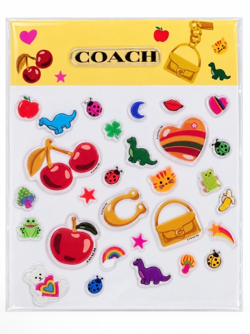 Coming soon coach puffy sticker set